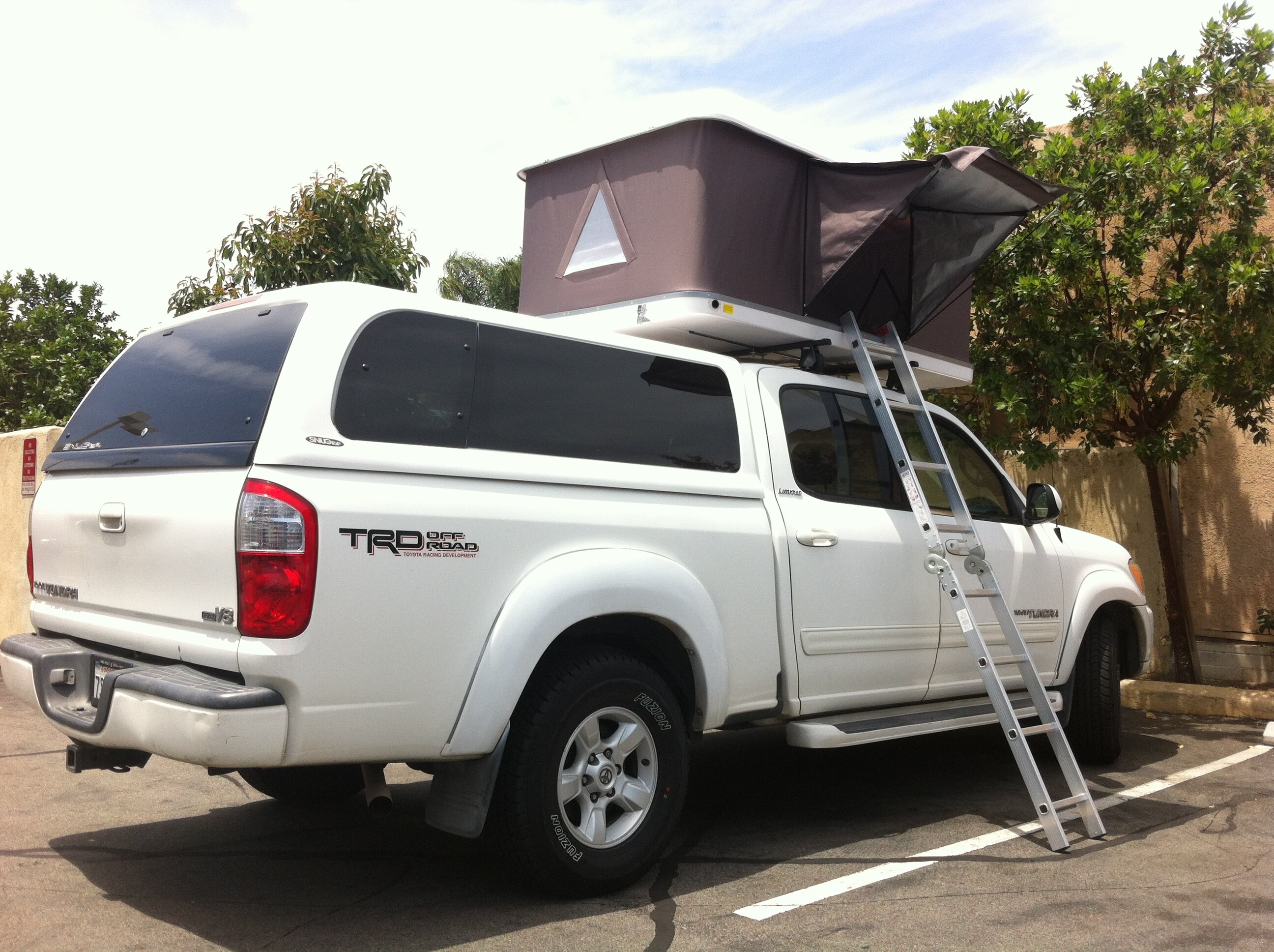 Roof Top Tent on a Toyota Tundra
