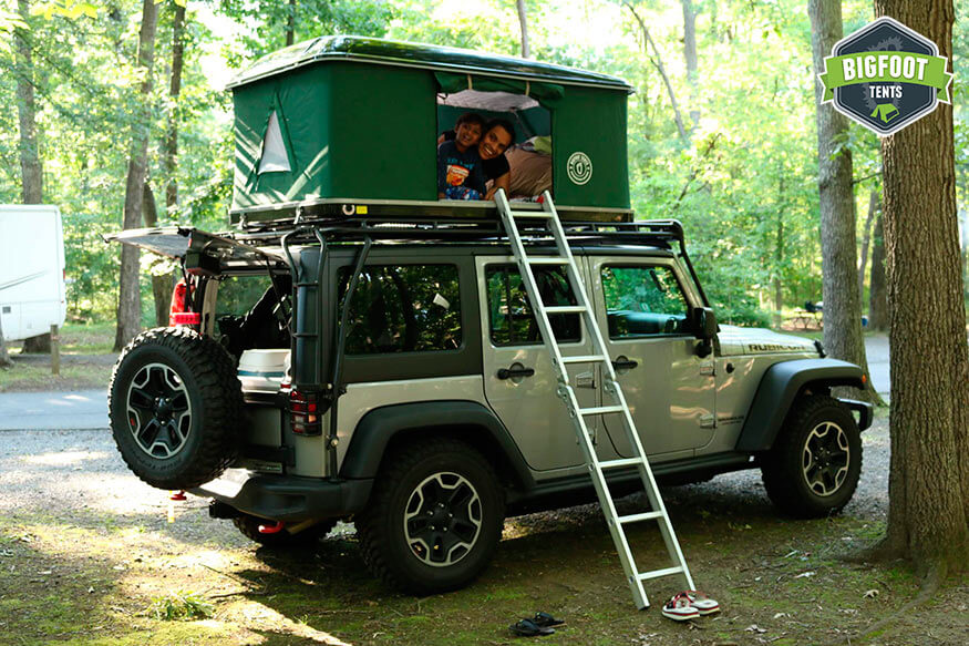 Hard Shell Jeep Roof Top Tent Black